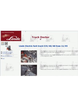 Linde Doctorv2.01.05 EN/DE [02/2016] diagnostic software for linde forklift